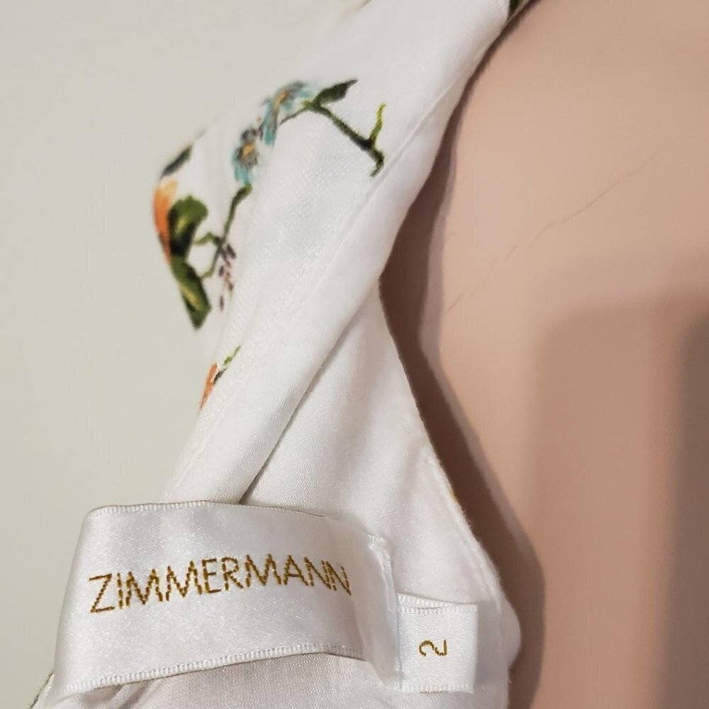 Tangerine Floral Dress. Price is Firm or best Offer. - Picture 4 of 6